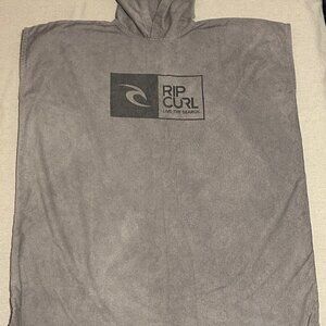Rip Curl Hooded Terry Cloth Beach Towel Poncho Surf Swim Adult One Size
